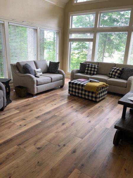 This laminate flooring adds instant appeal and increased property value! 